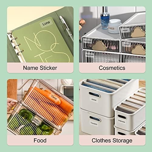 Etiqueta NIIMBOT – 14 x 30 mm transparentes à prova d'água e autoadesivas para impressora - Adequad