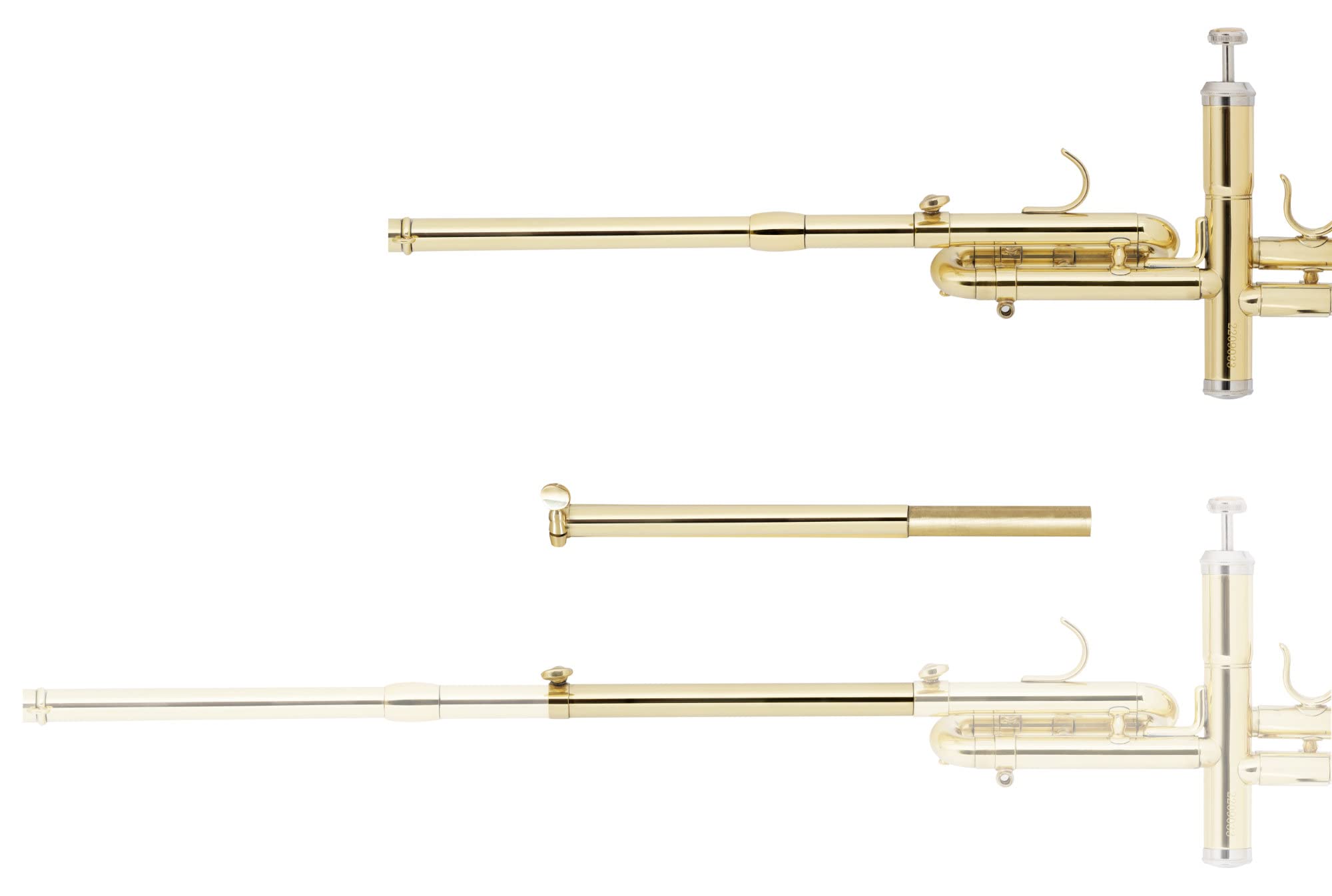Classic Cantabile AT-1871 Più Trompeta Aida B/Bb/Ab, Afinación: B (H) | Modelo: AT-1871 Più Aida, Trompeta de fanfarria con un pistón, Ojales en el tubo de campana para colgar bandera o banderín