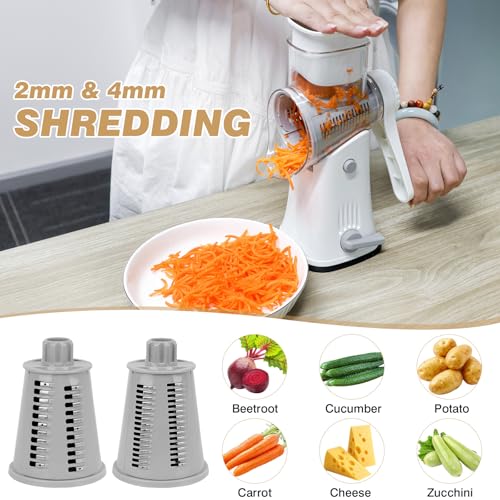 Râpeuse fromage rotative manuelle pour couper les légumes sans effort - 7