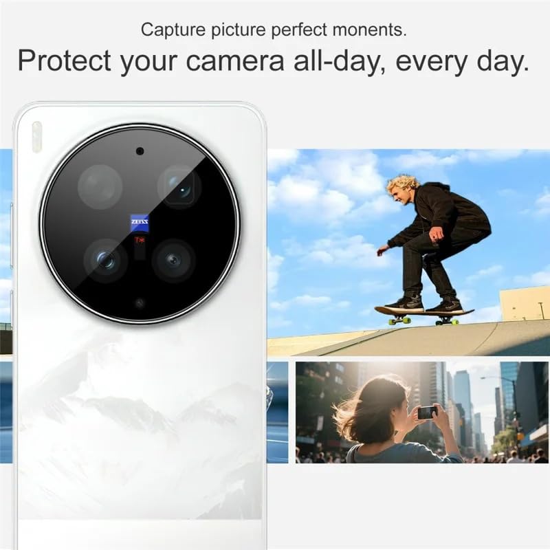 Image of 4youquality Back Camera Lens Protector Compatible with Vivo X300 Ultra (1 Pack) | 9H Tempered Glass Camera Guard | Military-Grade Protection | Ultra Clear HD | Bubble-Free Easy Installation | Case Friendly Design