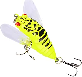 Realistic Cicada Fishing Lure - Simulating Fish Lures with Sound Attractant | Freshwater and Saltwater Fishing Accessories, Effective Bait for Tackle, Professional Fishing Gear for Freshwater & Saltwa