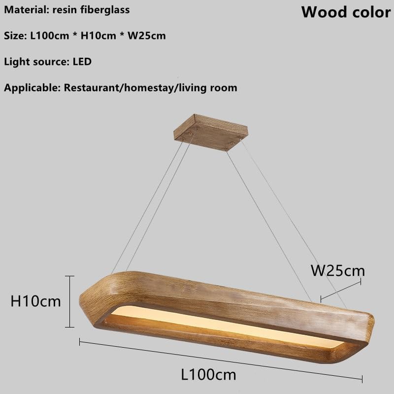 Nordic Rectangle Chandelier - Stylish Kitchen Island Light for Dining Room, Coffee House, & Bedroom - Elegant Home Decor & Ambient Lighting Fixture