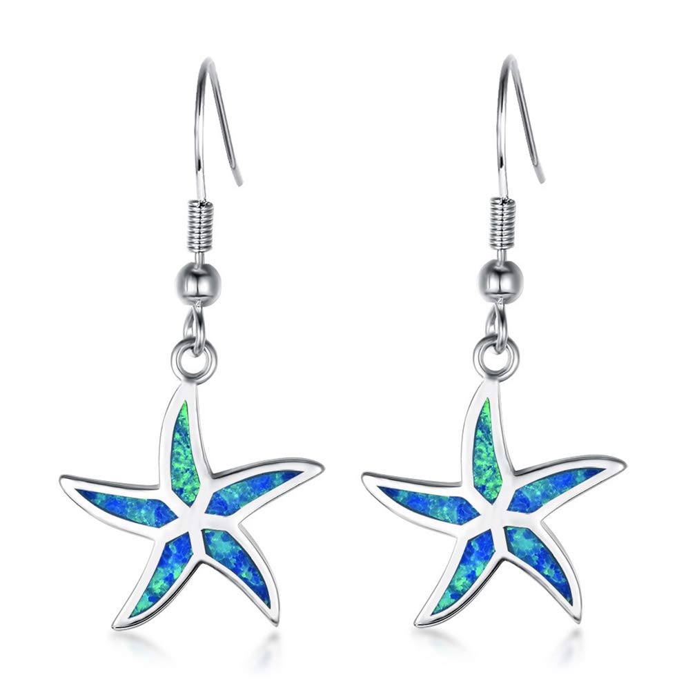 Orecchini pendenti in argento sterling con opale fatti a mano: gioielli