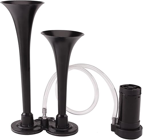 Miniatura 7 de AOLIHAN Bocina de tren para automóvil, bocina de coche ruidosa, bocina de aire para camión, automóvil, motocicleta, kit de bocina de aire de doble