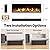 Riseon 50 Inch Electric Fireplace Heater, Recessed in-Wall and Wall-Mounted Linear Heater Fireplace,13 Adjustable Flame Color and 5 Brightness,Touch Screen & Remote Control,1500/750W, Black