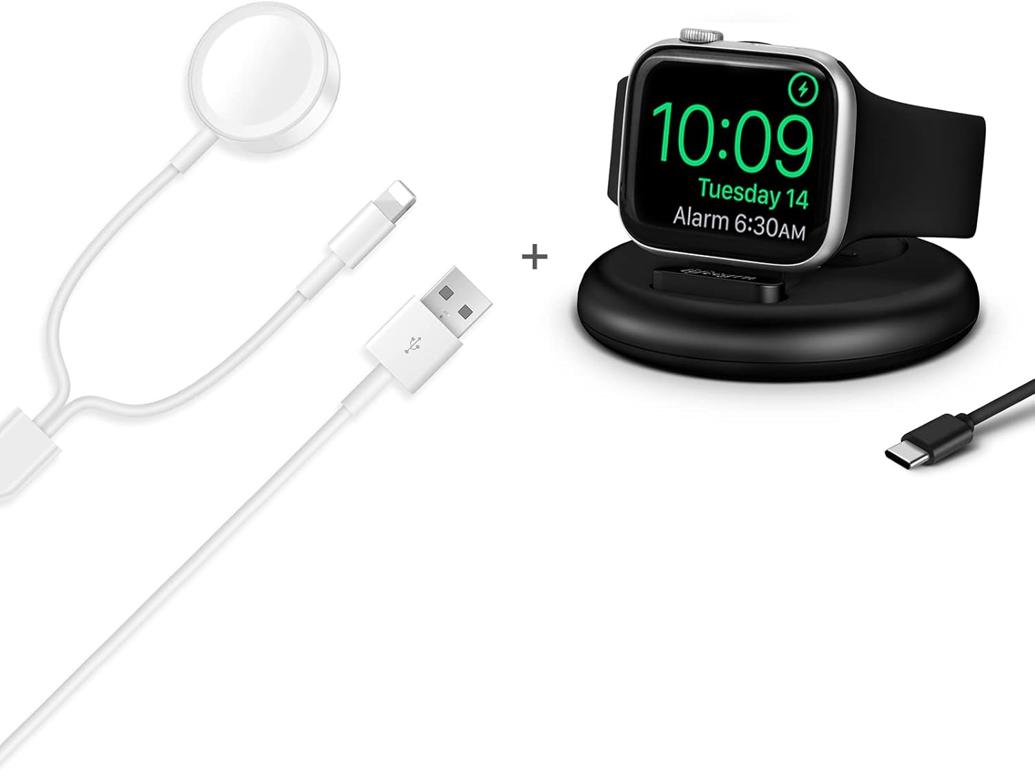 New Update Version Smart Watch Charger + Black Charger Stand for Apple Watch : Cell Phones & Accessories
