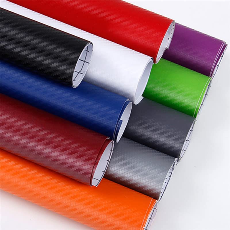 Vinilo fibra carbono 3D azul moldeable con calor para curvas de coche 3