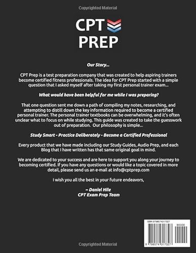 Independently Published Team, Cpt Exam Prep Nasm Certified Personal Trainer Exam Prep: Study Guide That Highlights The Information Required To Pass The National Academy Of Sports Medicine Exam To Become A Certified Personal Trainer thumb #1