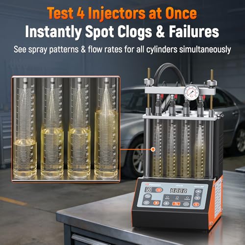 Image of FOXWELL JT410 Fuel Injector Tester & Cleaner Machine with Ultrasonic