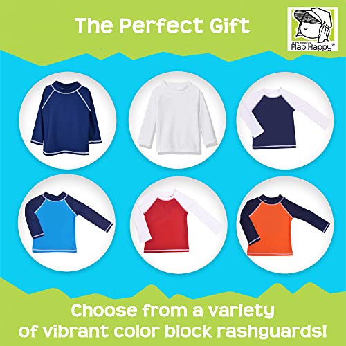 Image of Flap Happy Baby Baby Girls Colorblock Rash Guard