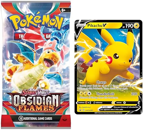 Pokémon TCG Random Booster Pack & Ultra Rare Card Bundle | Includes EX V VMAX or VSTAR Cards | Perfect Pokemon Gift Bundle | 100% Authentic Pokémon Cards + TitanCards Toploader