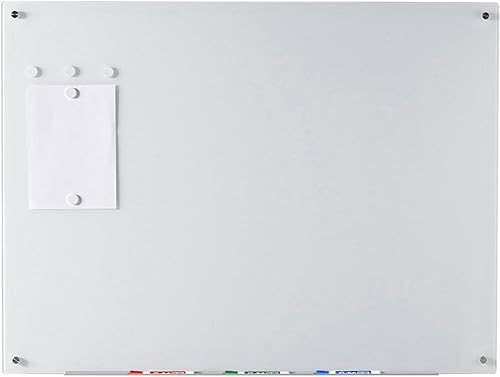 Audio-Visual Direct - Juego de pizarra de vidrio magnética de borrado en seco