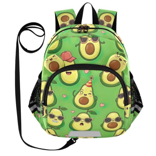 Mignon dessin animé avocats vert pour un sac plein de douceur