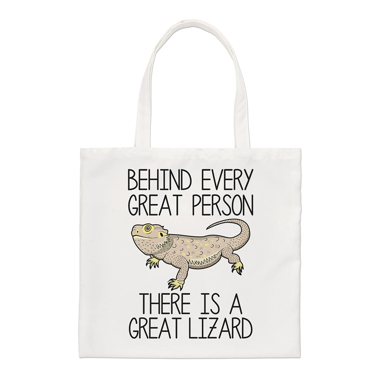 Behind Every Great Person There Is A Great Lizard Regular Tote Bag