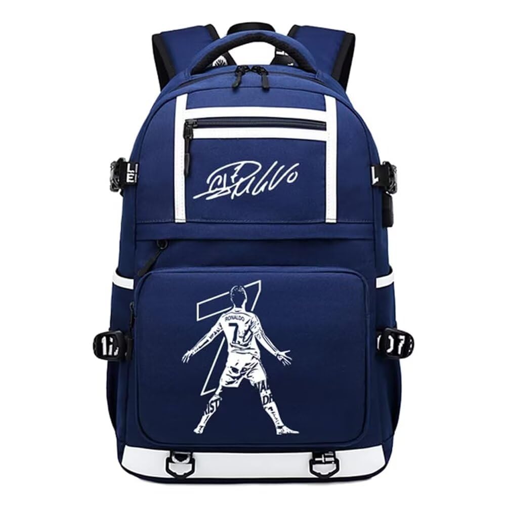 Giocatore Di Calcio Stella Rd7 Multifunzione Luminoso Viaggio Tifosi Calcio Club Zaini Per PC Portatili Zaino