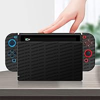 Vista 5 de ONEPEC - Calcomanías de vinilo para Nintendo Switch, juego completo de protector de juegos de anime, calcomanías protectoras para consola Joy-Con