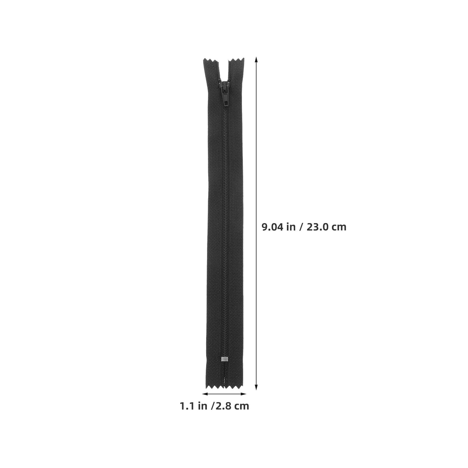 Cerniera Invisibile in Nylon Nera 20cm 3# 200 Pezzi | Sartoria e Confezioni Diy, Chiusura Stabile a Fondo Chiuso, per Riparazioni su Capi e Pantaloni