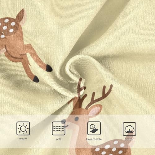 Girls' Underwear Cute Deer Yellow Toddle Brief Panties 23014563