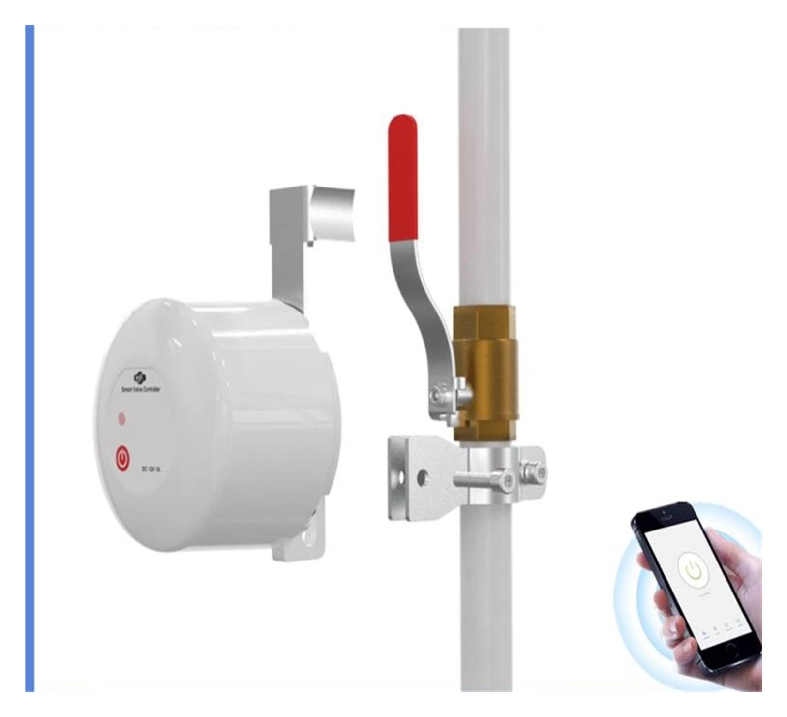 Válvula inteligente WIFI Smart Manipulador de válvula inteligente Válvula de agua de gas Controlador de interruptor de fuga de agua Teléfono móvil Soporte de sincronización remota Control inalámbrico