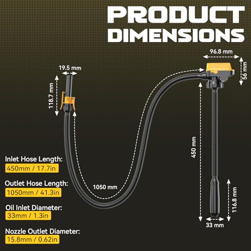 Ecarke Cordless 3.2 GPM Fuel Transfer Pump (DeWalt 20V & Milwaukee 18V Compatible, Tool Only) - image 8