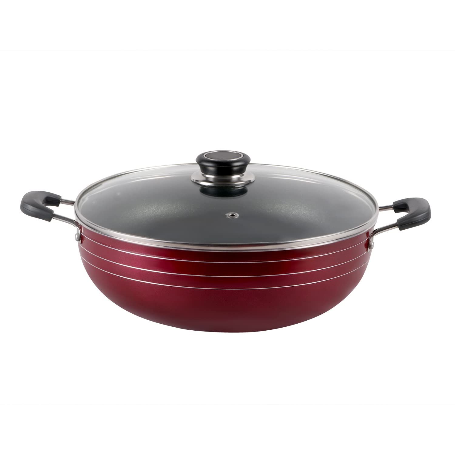 SUMMITKadai Classic | Non Stick | Induction Base with Glass Lid - Big (2.5L)