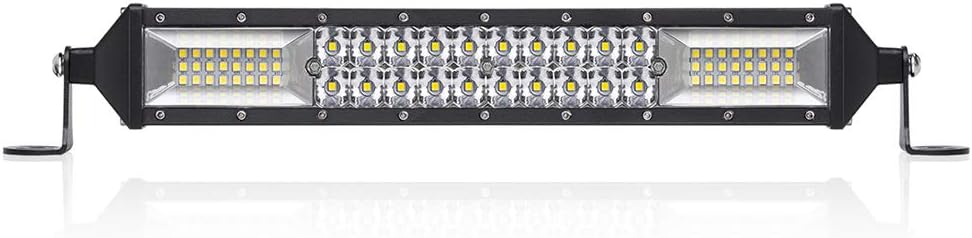 Autofeel LED Light Bar, 10 inch 4680LM 6000K Spot and Flood Beam Combo Dual Row Light Off Road Fog & Driving Light Bars, Fit for Jeep Ford Trucks Boat, 1 Year Warranty