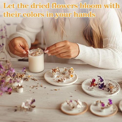Image of Sukh Dried Herbs Kit - Dried Botanicals Bulk,14 Bags Natural Dry Flowers and Herbs for Soap,Candle,Perfume,Bath Bombs,Resin Jewelry Making Supplies,Fragrance Sachet DIY and Witchcraft