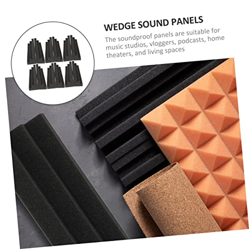 12pcs Paneles Acústicos para Aislamiento Sonoro con Trampas de Graves Trapezoidales para Paredes Estudios Ktv miniatura 3