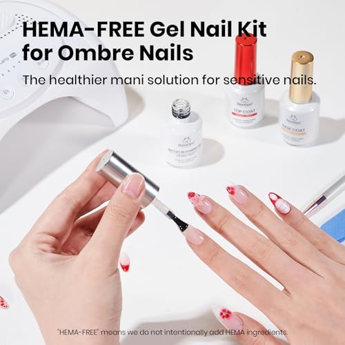 Image of Beetles Blooming Gel & Base Top Coat Set 3PCS 15ml HEMA Free, Quick Spreading Marble Effect No Wipe Top Coat Long Lasting Soak Off UV LED Gel Nail Polish Kit for Nail Art DIY Gifts for women