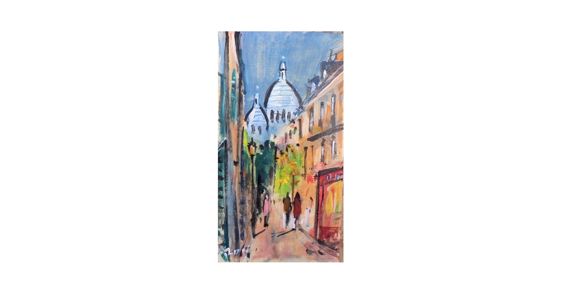 絵画　ヨーロッパの風景　フランスでの購入品 38220fe032742fce0e394728929741