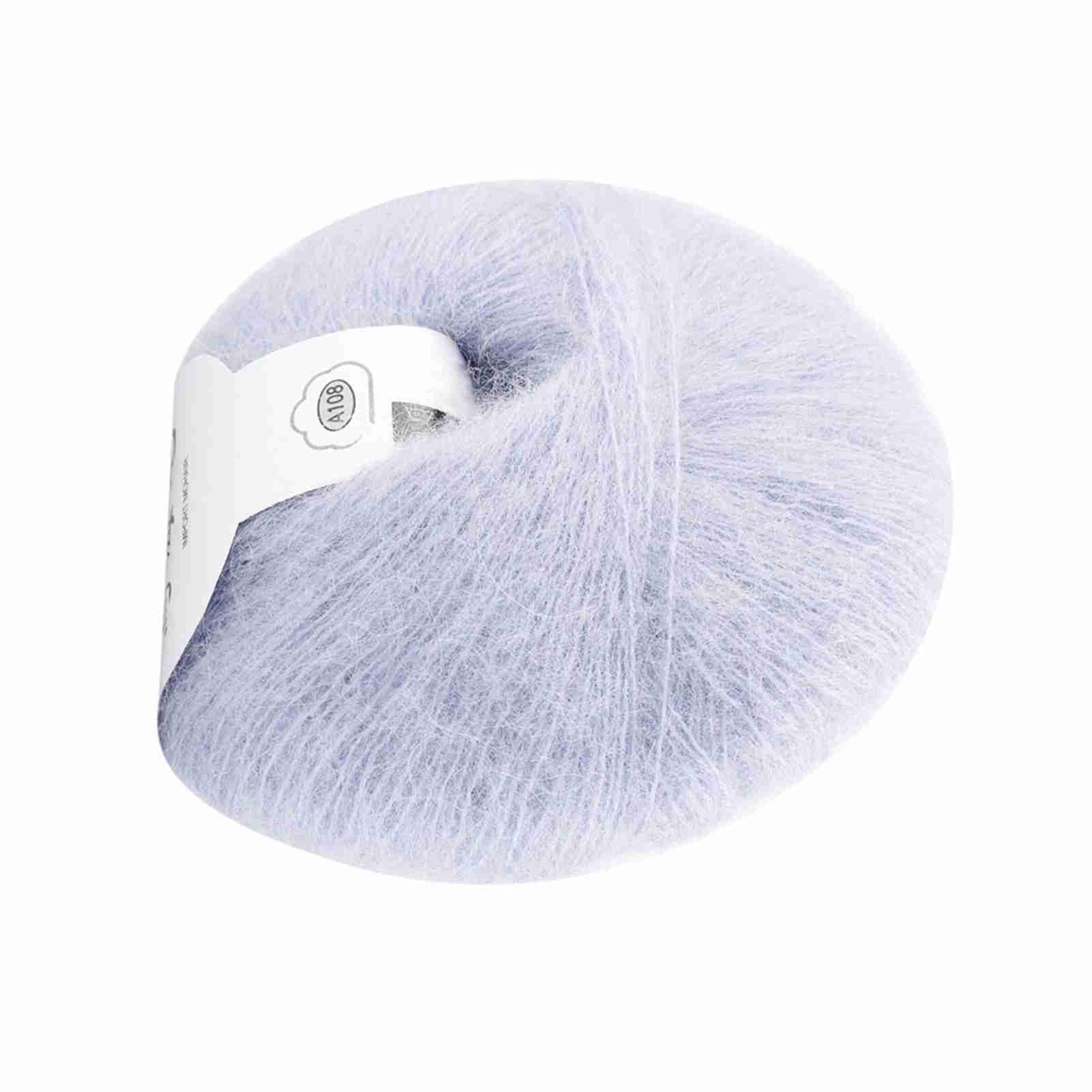 Knitting Yarn Mohair Yarn Wool Soft Angora Mohair Knitting Wool Craft Longwool for Knit DIY Shawl Scarf Crochet Thread Supplies Garments Scarves Sweater