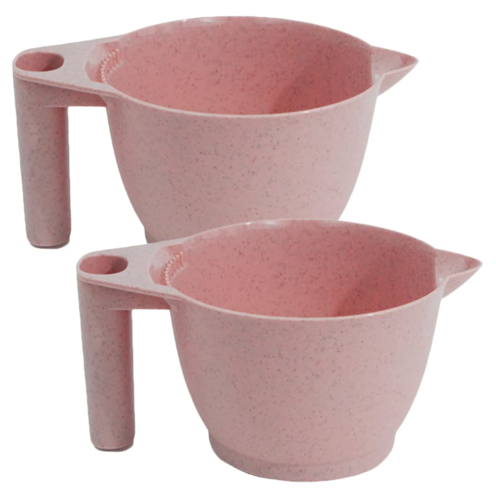 Bol de coloration rose pour éviter les taches de teinture et mélanger facilement