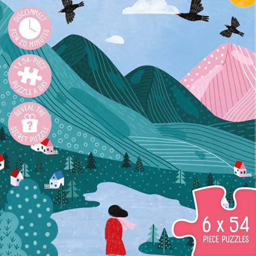 Jumbo Pieceful Mind Puzzles, A Piece of Nature, 7-Day Mindful Adults Jigsaws Set - Image 3