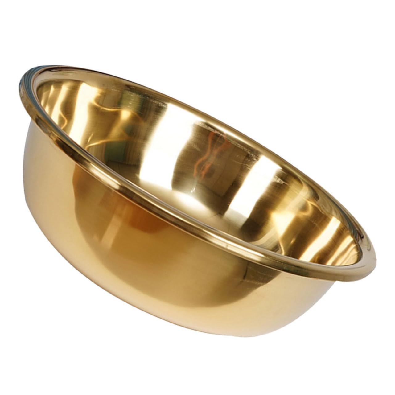 Grand bol melangeur dore de qualite superieure en inox Clispeed