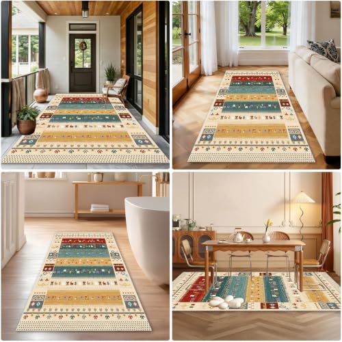 Alfombra pasillo larga 80x280 cm alfombra cocina lavable antideslizante tapete 8