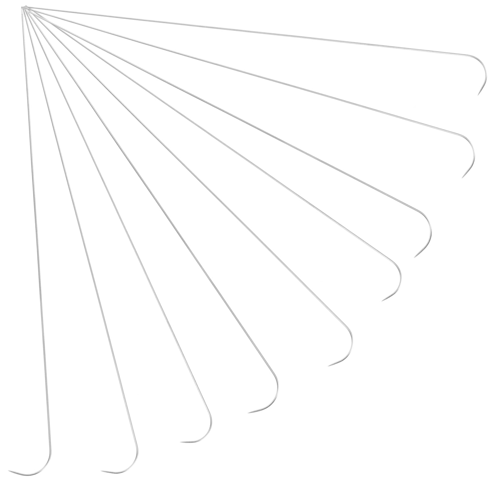 LALAFINA Metal Beading Needles Kit 9pcs Bead Threader Practical for DIY Craft Lovers