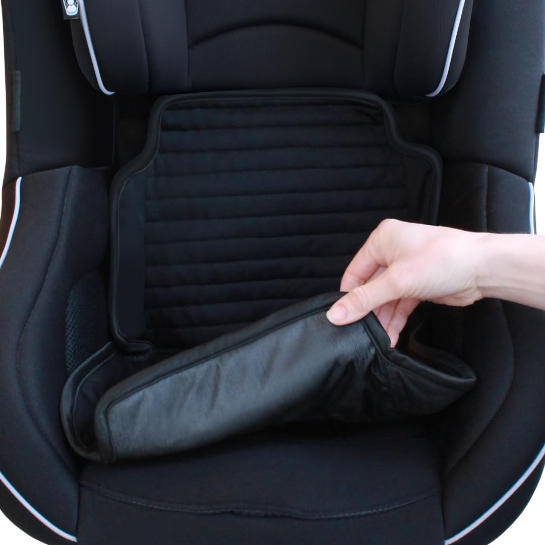 Hygge Sheets® Car Seat Protector for Potty Training | Pushchair Protection from Food and Drinks | No Leaks | Fits Group 1 Toddler Car Seats and Pushchairs | Black
