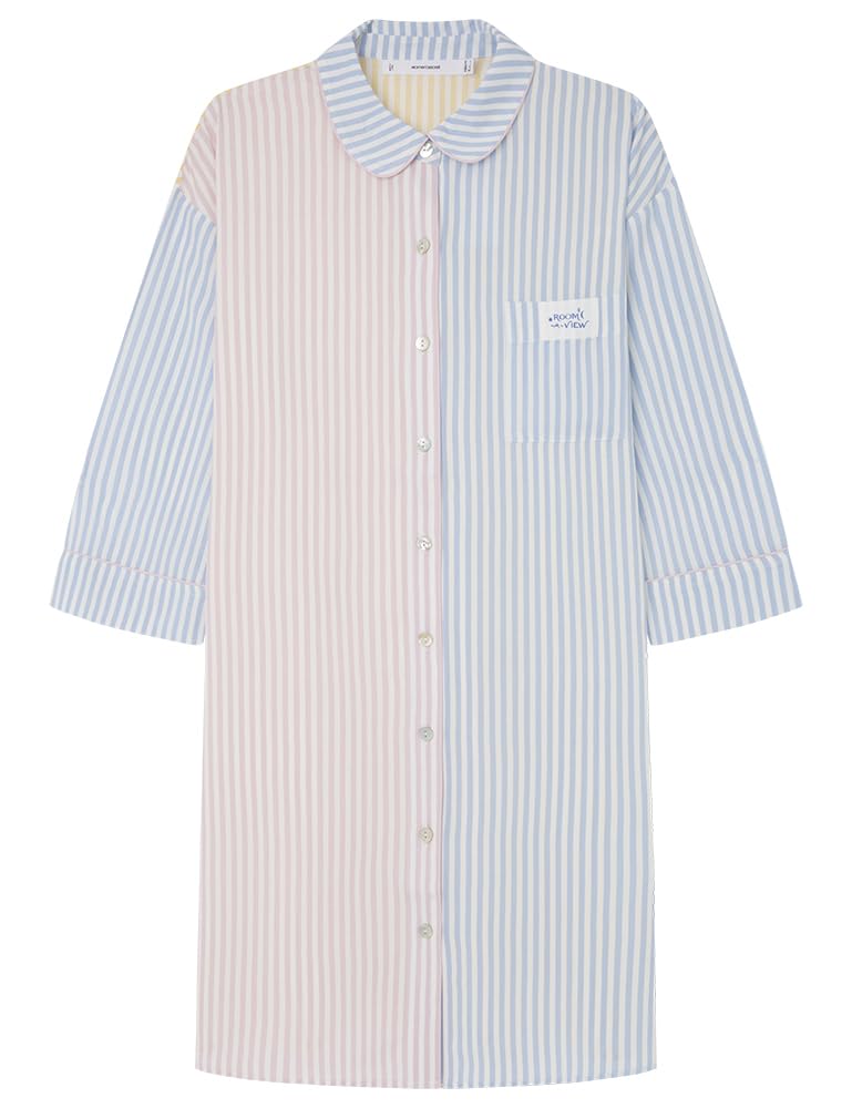 Women'secret Camisola Viscosa Multicolor Rayas Camisón para Mujer
