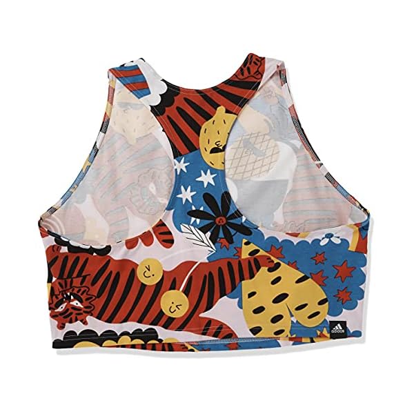 adidas-Womens-Sportswear-Egle-Crop-Top adidas Women's Sportswear Egle Crop Top, Multicolor, X-Large