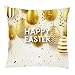 Kissenbezug 45 x 45 cm: Ostern Hase Eier Druck Dekorative Quadrat Wurf Kissenbezüge Set Festival Kissenhülle für Home Sofa Festival Schlafzimmer Auto Pillowcase Sofakissenbezug Kissenbezüge