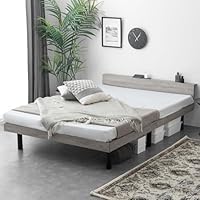 Amazon｜タンスのゲン ベッド シングル 宮棚付き 2口コンセント