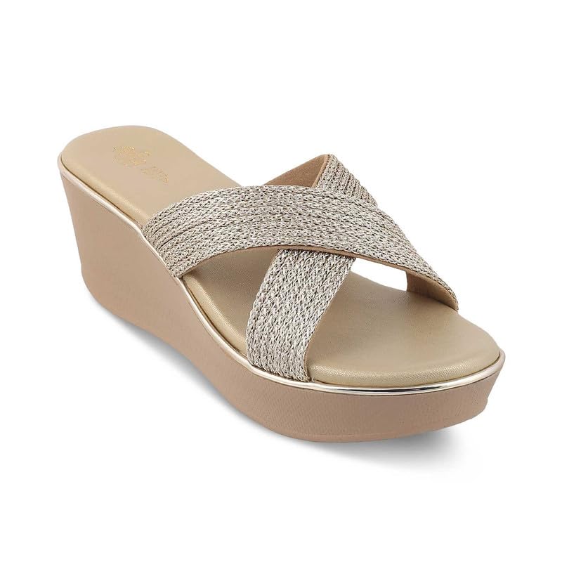 tresmode 239-GLAMR GOLD WOMEN DRESS WEDGE SANDALS EU/38 UK/5 (B0CQYWSX79) Amazon Price History, Amazon Price Tracker
