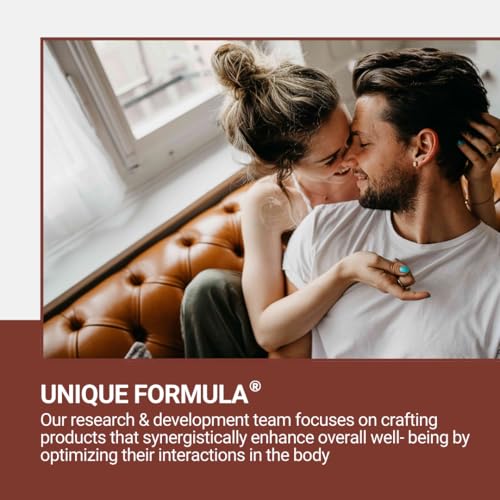 Unique Formula® Canadian-Made Sexual Strength Supplement with Black Maca, Korean Red Ginseng, Eurycoma longifolia, L-Arginine, L-Carnitine for Improved Energy & Mood | 60 Capsules - Image 3