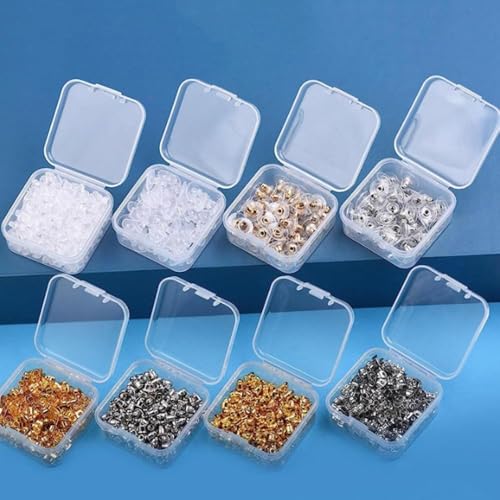 Image of Clear Plastic Bead Storage Organizer Box with 30 Compartments, Stackable Container for Jewelry Making, Crafts, Small Parts Organization