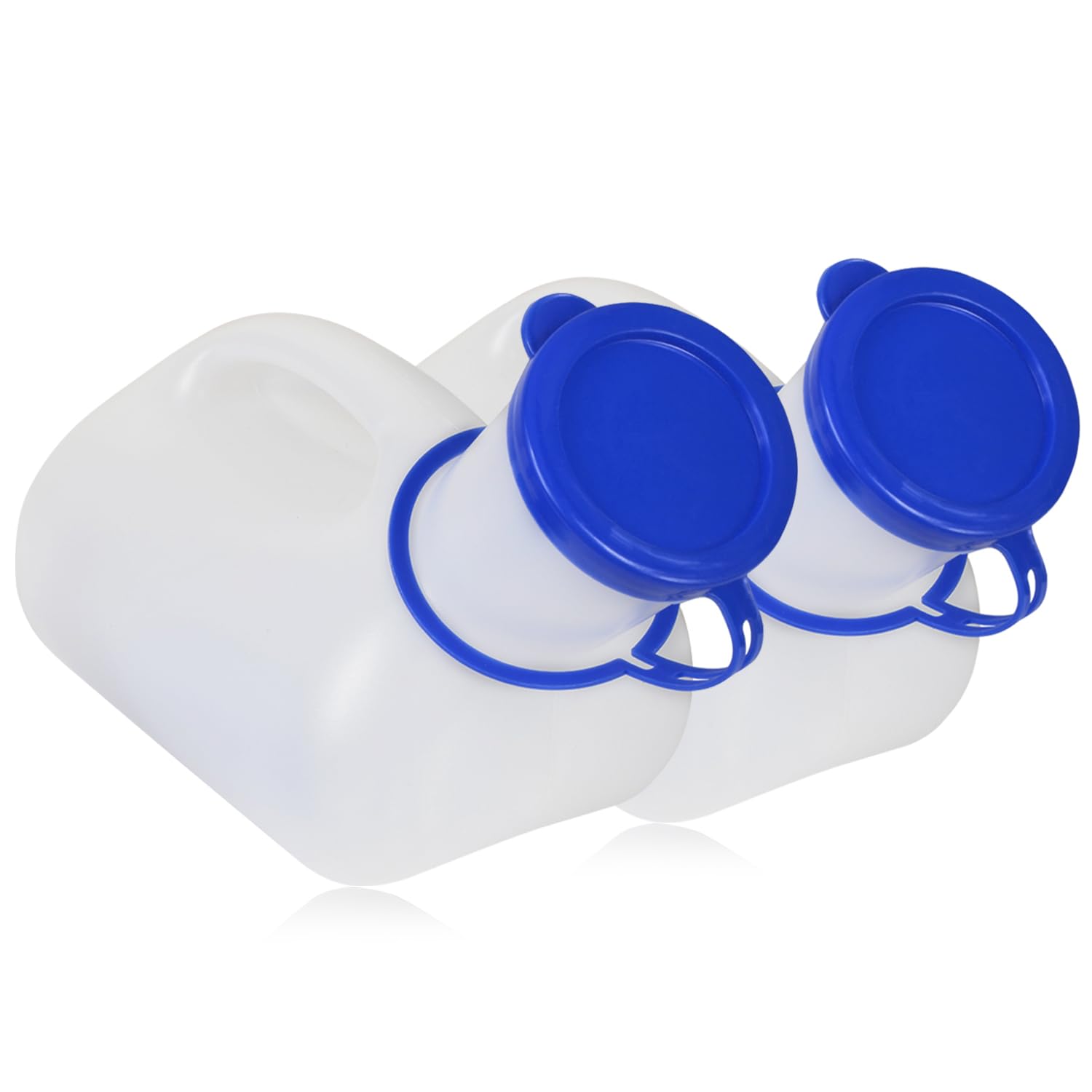 Men's Urinal 32oz/1000UML Portable Pee Bottle Urinal Leak-Proof Urinal for Olders Drivers and Travelers (2X Men's Urinal)