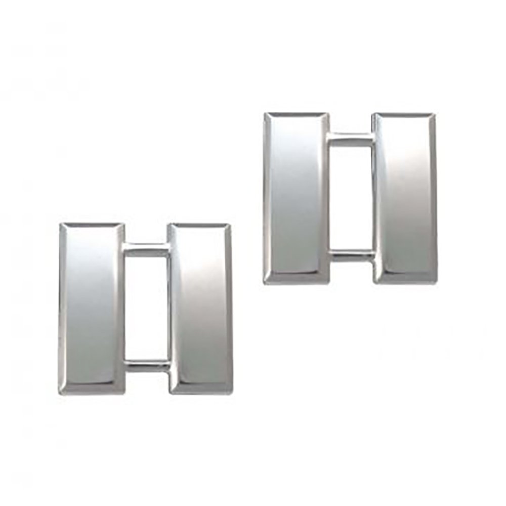 US Army Brite Shiny Metal Pin-On Rank