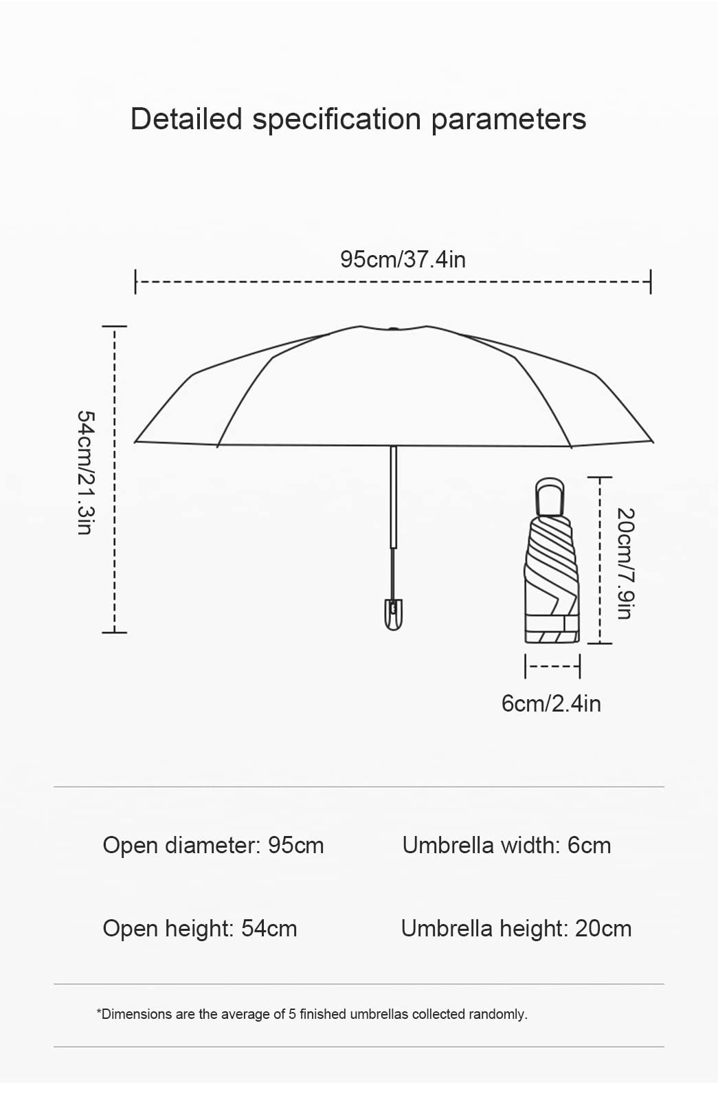 Parapluie De Poche, Ouverture/Fermeture Automatique 6 Nervures Parapluie Pliant Compact Léger Coupe-Vent Parapluie De Pluie De Soleil, Parapluie De Voyage Parapluie Anti-UV