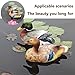 QHUDLV Pond Floating Duck Sculpture,Creative Resin Duck Statue,Realistic Duck Decoy for Fish Tank Garden Animal Cute Outdoor Sculpture Decoration