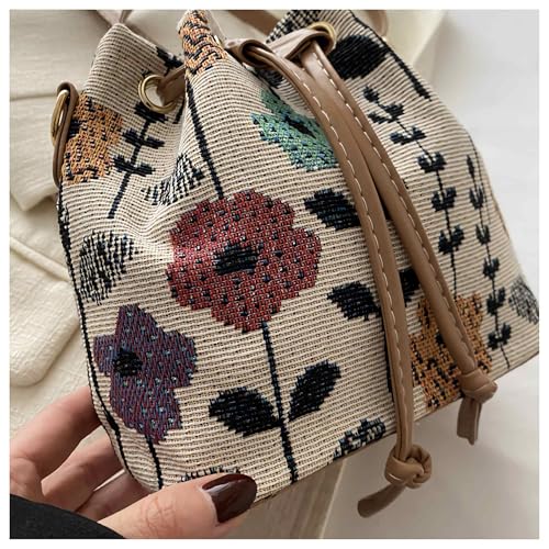 Bolso de cubo mini floral para mujer miniatura 3