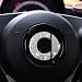 Lenkrad-Aufkleber Personalisiertes Blitzbohrer-Logo für Mercedes Smart Fortwo Forfour 453 451 Autodekorationsaufkleber